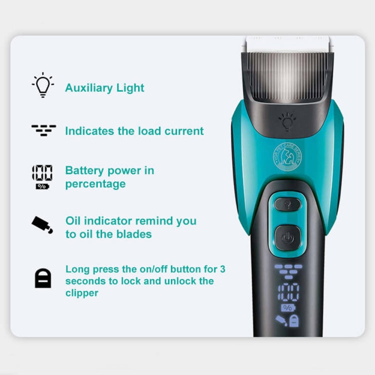 VGR V-208 Professional Pet Barber ปัตตาเลี่ยนตัดผมไฟฟ้า, V-208 (Blue), V-208 (Red)