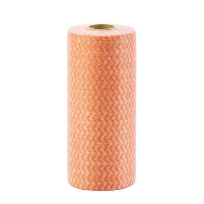 ผ้าเช็ดจานแบบใช้แล้วทิ้งไม่ทอ 50 แผ่น, Orange, Blue, Red
