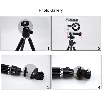 PULUZ กล้องอะแดปเตอร์เมาท์ขาตั้งกล้องสำหรับ PULUZ กล้องกีฬาแอคชั่น Jaws Flex Clamp Mount สำหรับ GoPro Hero11 Black / HERO10 Black / 9 Black / 8 Black / 7 / 6 / 5 / 5 Session / 4 Session / 4 /3+ / 3 /2 /1, DJI Osmo Action และกล้องแอคชั่นอื่นๆ           ...