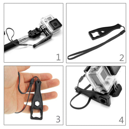 PULUZ พลาสติกไขควงประแจประแจพร้อมเชือกเส้นเล็กสำหรับ GoPro Hero11 Black / HERO10 Black / HERO9 Black / HERO8 Black / HERO7 / 6/5/5 เซสชัน / 4 เซสชัน / 4/3+ / 3/2/1, Xiaoyi และกล้องแอ็คชั่นอื่น ๆ, Wrench (PVC Material) Black
