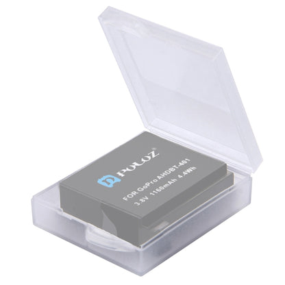 PULUZ กล่องเก็บแบตเตอรี่ใสพลาสติกแข็ง (สำหรับแบตเตอรี่ GoPro HERO4), AHDBT-301/201, AHDBT-401