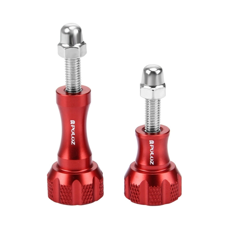 PULUZ CNC อลูมิเนียมนิ้วหัวแม่มือลูกบิดสแตนเลสสายฟ้าน็อตสกรูชุดสำหรับ GoPro Hero11 สีดำ / HERO10 สีดำ / HERO9 สีดำ / HERO8 สีดำ / 7/6/5/5 เซสชัน / 4 เซสชัน / 4/3+ / 3/2/1, DJI Osmo Action, Xiaoyi และกล้องแอคชั่นอื่นๆ, 2 Black Screws (Aluminum)         ...