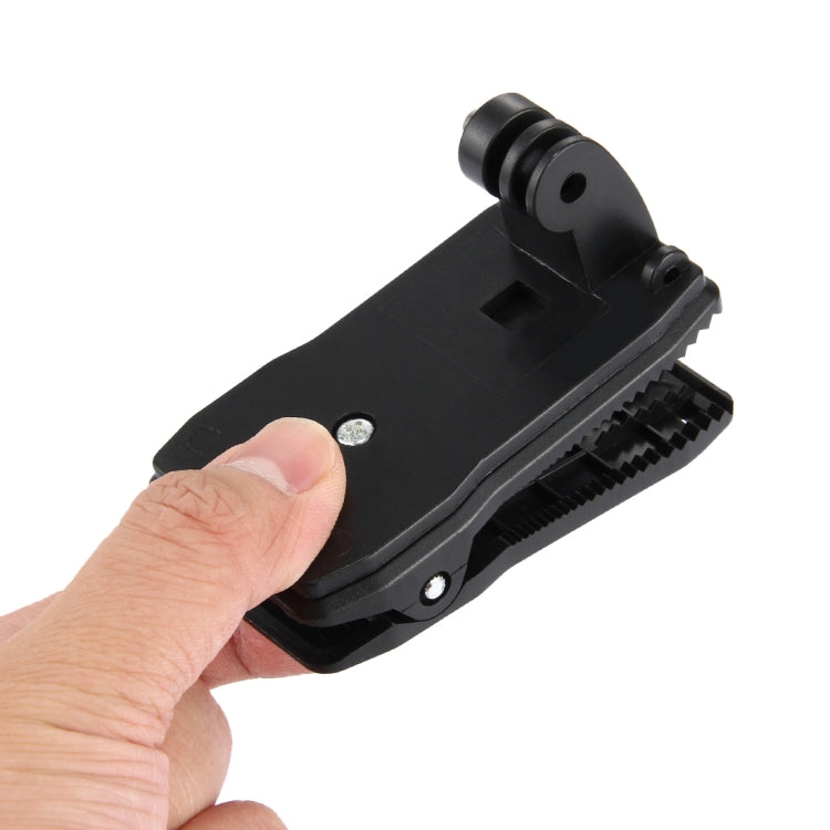 PULUZ กระเป๋าเป้สะพายหลังหมุนได้ 360 องศาหมวก Rec-mounts Quick Release Clamp Mount สำหรับ GoPro Hero11 Black / HERO10 Black / 9 Black / 8 Black / 7/6/5/5 เซสชัน / 4 เซสชัน / 4/3+ / 3/2/1,DJI Osmo Action และกล้องแอคชั่นอื่นๆ, Hat Rec-mount