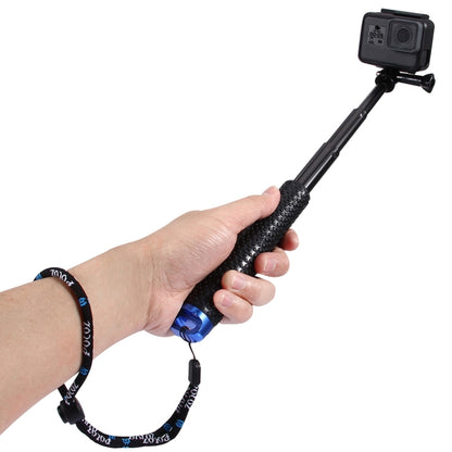 PULUZ มือถือ Monopod เสายืดได้สำหรับ GoPro HERO10 Black / HERO9 Black / HERO8 Black / HERO7 / 6/5, DJI Osmo Action, Xiaoyi และกล้องแอ็คชั่นอื่น ๆ ความยาว: 19-49 ซม., Length: 19-49cm