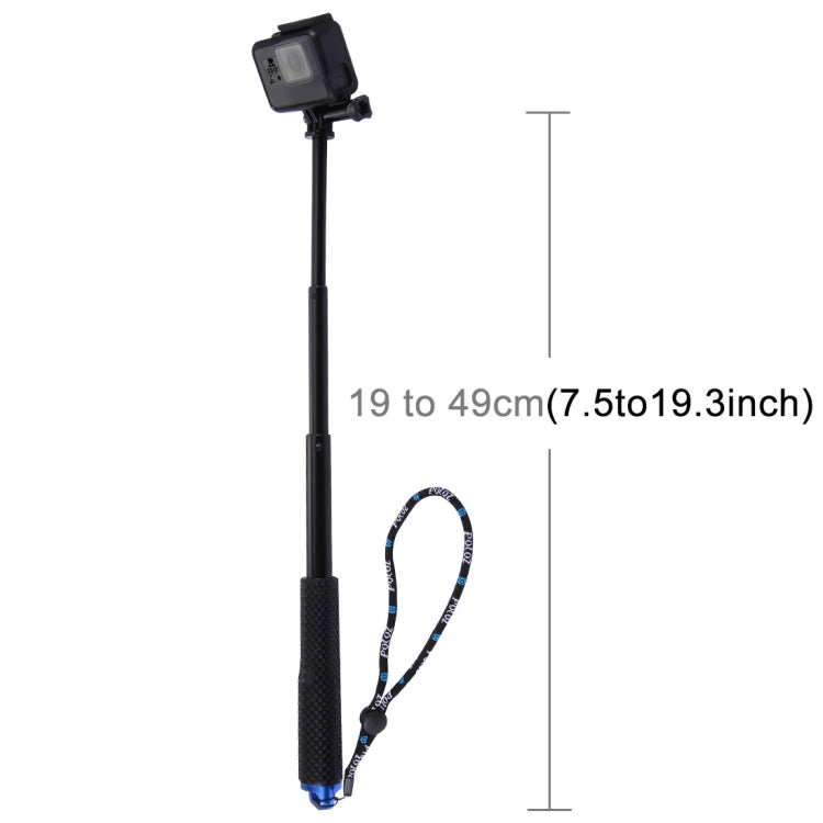 PULUZ มือถือ Monopod เสายืดได้สำหรับ GoPro HERO10 Black / HERO9 Black / HERO8 Black / HERO7 / 6/5, DJI Osmo Action, Xiaoyi และกล้องแอ็คชั่นอื่น ๆ ความยาว: 19-49 ซม., Length: 19-49cm