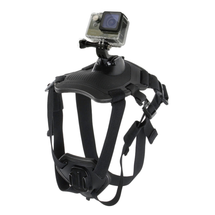 PULUZ Hound Dog Fetch Harness สายรัดหน้าอกปรับได้สำหรับ GoPro Hero11 Black / HERO10 Black / HERO9 Black / HERO8 Black / HERO7 / 6/5/5 เซสชัน / 4 เซสชัน / 4/3+ / 3/2/1, Insta360 ONE R,DJI Osmo Action และกล้องแอคชั่นอื่นๆ, Dog Chest Strap