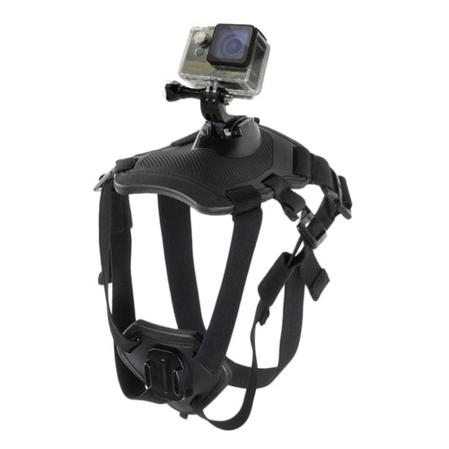 PULUZ Hound Dog Fetch Harness สายรัดหน้าอกปรับได้สำหรับ GoPro Hero11 Black / HERO10 Black / HERO9 Black / HERO8 Black / HERO7 / 6/5/5 เซสชัน / 4 เซสชัน / 4/3+ / 3/2/1, Insta360 ONE R,DJI Osmo Action และกล้องแอคชั่นอื่นๆ, Dog Chest Strap