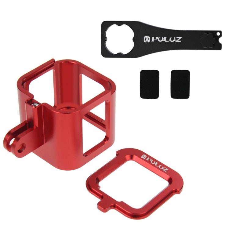 PULUZ ตัวเรือนเชลล์ CNC อลูมิเนียมอัลลอยด์กรงป้องกันพร้อมกรอบประกันสำหรับเซสชัน GoPro HERO5 / เซสชัน Hero4 / เซสชัน Hero, For HERO4 Session with Frame, For HERO5 Session with Frame, For HERO5 Session
