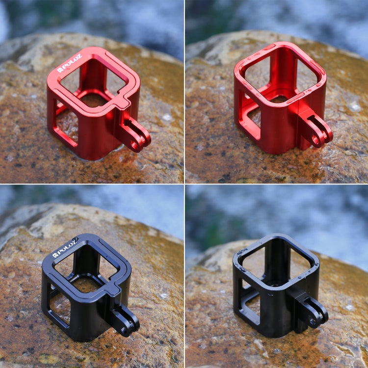 PULUZ ตัวเรือนเชลล์ CNC อลูมิเนียมอัลลอยด์กรงป้องกันพร้อมกรอบประกันสำหรับเซสชัน GoPro HERO5 / เซสชัน Hero4 / เซสชัน Hero, For HERO4 Session with Frame, For HERO5 Session with Frame, For HERO5 Session