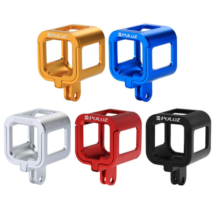 PULUZ ตัวเรือนเชลล์ CNC อลูมิเนียมอัลลอยด์กรงป้องกันพร้อมกรอบประกันสำหรับเซสชัน GoPro HERO5 / เซสชัน Hero4 / เซสชัน Hero, For HERO4 Session with Frame, For HERO5 Session with Frame, For HERO5 Session