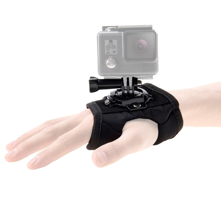 PULUZ การหมุน 360 องศาถุงมือสไตล์สายรัดปาล์มสำหรับ GoPro Hero11 Black / HERO10 Black / HERO9 Black / HERO8 Black / HERO7 / 6/5/5 เซสชัน / 4 เซสชัน / 4/3+ / 3/2/1, Insta360 ONE R, DJI Osmo Action และกล้องแอคชั่นอื่นๆ, Glove Palm Strap