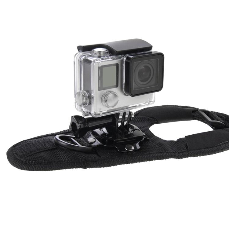 PULUZ การหมุน 360 องศาถุงมือสไตล์สายรัดปาล์มสำหรับ GoPro Hero11 Black / HERO10 Black / HERO9 Black / HERO8 Black / HERO7 / 6/5/5 เซสชัน / 4 เซสชัน / 4/3+ / 3/2/1, Insta360 ONE R, DJI Osmo Action และกล้องแอคชั่นอื่นๆ, Glove Palm Strap