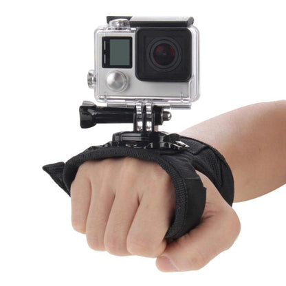 PULUZ การหมุน 360 องศาถุงมือสไตล์สายรัดปาล์มสำหรับ GoPro Hero11 Black / HERO10 Black / HERO9 Black / HERO8 Black / HERO7 / 6/5/5 เซสชัน / 4 เซสชัน / 4/3+ / 3/2/1, Insta360 ONE R, DJI Osmo Action และกล้องแอคชั่นอื่นๆ, Glove Palm Strap