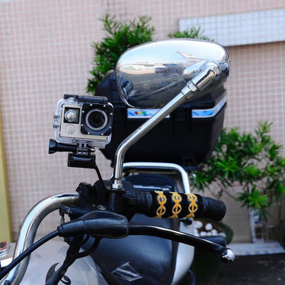 PULUZ ยึดโลหะยึดรถจักรยานยนต์สำหรับ GoPro Hero11 Black / HERO10 Black / 9 Black / 8 Black / 7/6/5/5 เซสชัน / 4 เซสชัน / 4/3+ / 3/2/1, DJI Osmo Action และกล้องแอ็คชั่นอื่น ๆ, Fixed Mount 1(Black), Fixed Mount 1 (Silver), Fixed Mount 1 (Red)             ...