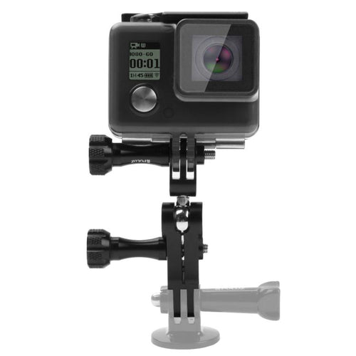 PULUZ CNC อลูมิเนียม Ball Joint Mount พร้อมสกรูยาว 2 ตัวสำหรับ GoPro Hero11 Black / HERO10 Black / 9 Black / 8 Black / 7/6/5/5 เซสชัน / 4 เซสชัน / 4/3+ / 3/2/1, DJI Osmo Actionและกล้องแอ็คชั่นอื่นๆ, CN Stock