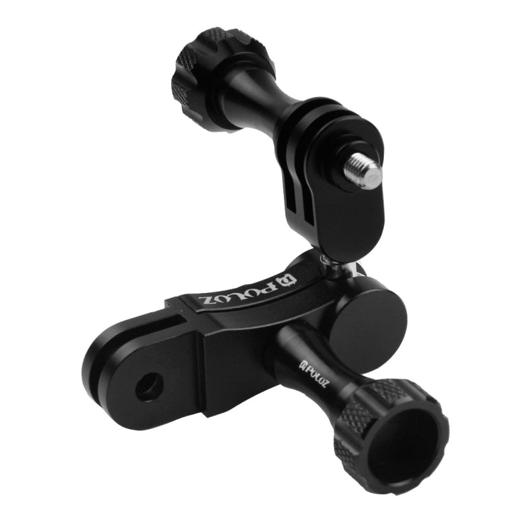 PULUZ CNC อลูมิเนียม Ball Joint Mount พร้อมสกรูยาว 2 ตัวสำหรับ GoPro Hero11 Black / HERO10 Black / 9 Black / 8 Black / 7/6/5/5 เซสชัน / 4 เซสชัน / 4/3+ / 3/2/1, DJI Osmo Actionและกล้องแอ็คชั่นอื่นๆ, CN Stock