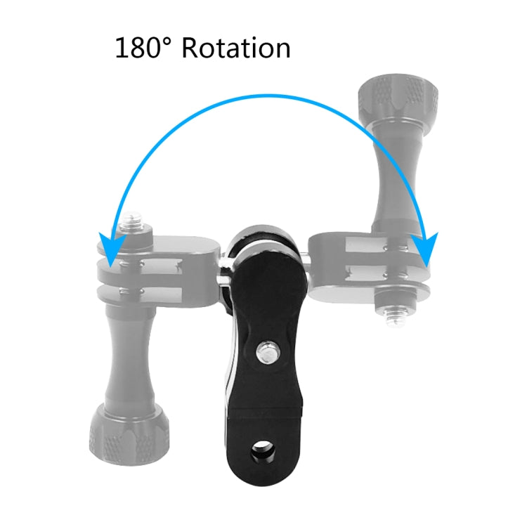 PULUZ CNC อลูมิเนียม Ball Joint Mount พร้อมสกรูยาว 2 ตัวสำหรับ GoPro Hero11 Black / HERO10 Black / 9 Black / 8 Black / 7/6/5/5 เซสชัน / 4 เซสชัน / 4/3+ / 3/2/1, DJI Osmo Actionและกล้องแอ็คชั่นอื่นๆ, CN Stock