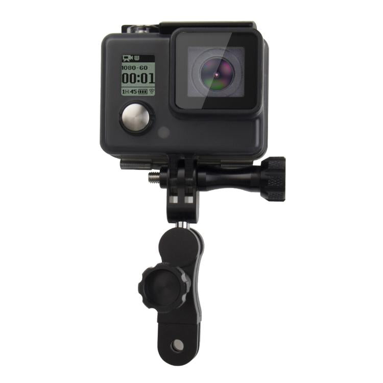 PULUZ CNC อลูมิเนียม Ball Joint Mount พร้อมสกรูยาว 2 ตัวสำหรับ GoPro Hero11 Black / HERO10 Black / 9 Black / 8 Black / 7/6/5/5 เซสชัน / 4 เซสชัน / 4/3+ / 3/2/1, DJI Osmo Actionและกล้องแอ็คชั่นอื่นๆ, CN Stock