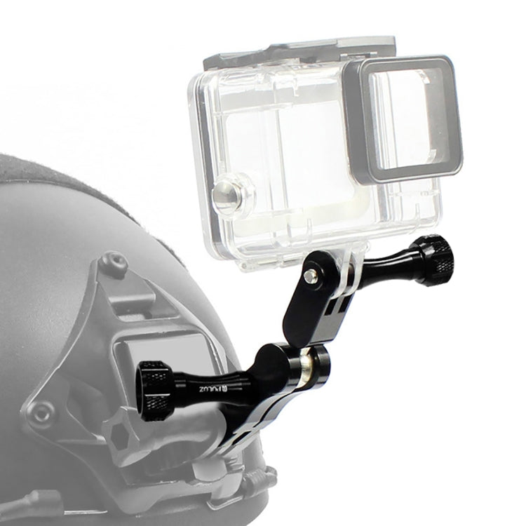PULUZ CNC อลูมิเนียม Ball Joint Mount พร้อมสกรูยาว 2 ตัวสำหรับ GoPro Hero11 Black / HERO10 Black / 9 Black / 8 Black / 7/6/5/5 เซสชัน / 4 เซสชัน / 4/3+ / 3/2/1, DJI Osmo Actionและกล้องแอ็คชั่นอื่นๆ, CN Stock