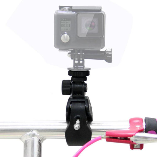PULUZ รถจักรยานยนต์ที่ยึดมือจับจักรยานพร้อมขาตั้งกล้องและสกรูสำหรับ GoPro Hero11 สีดำ / HERO10 สีดำ / 9 สีดำ / 8 สีดำ / 7 / 6 / 5 / 5 เซสชัน / 4 เซสชัน / 4/3+ / 3/2/1, DJI Osmo Actionและกล้องแอ็คชั่นอื่นๆ, Lengthened Mount