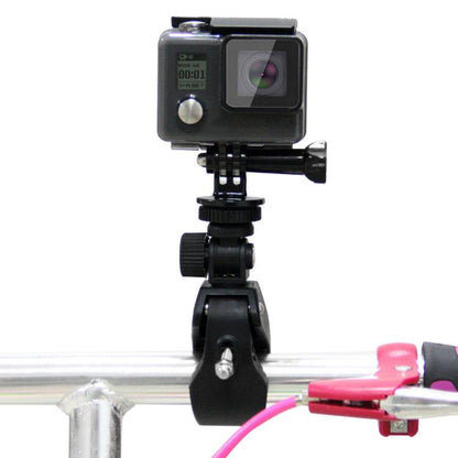 PULUZ รถจักรยานยนต์ที่ยึดมือจับจักรยานพร้อมขาตั้งกล้องและสกรูสำหรับ GoPro Hero11 สีดำ / HERO10 สีดำ / 9 สีดำ / 8 สีดำ / 7 / 6 / 5 / 5 เซสชัน / 4 เซสชัน / 4/3+ / 3/2/1, DJI Osmo Actionและกล้องแอ็คชั่นอื่นๆ, Lengthened Mount