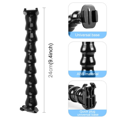 PULUZ แอคชั่นกล้องกีฬา Jaws Flex Clamp Mount สำหรับ GoPro Hero11 Black / HERO10 Black / 9 Black / 8 Black / 7/6/5/5 เซสชัน / 4 เซสชัน / 4/3+ / 3/2/1, DJI Osmo Action และอื่น ๆกล้องแอ็คชั่น, Jaws Mount