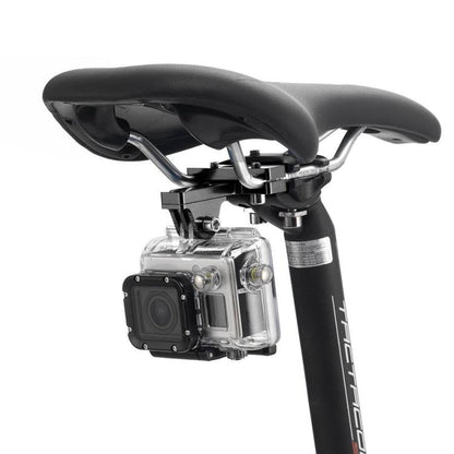 PULUZ อลูมิเนียมอัลลอยด์เบาะนั่งจักรยาน Mount สำหรับ GoPro Hero11 สีดำ / HERO10 สีดำ / HERO9 สีดำ / HERO8 สีดำ / 7/6/5/5 เซสชัน / 4 เซสชัน / 4/3+ / 3/2/1, DJI Osmo Action, Xiaoyiและกล้องแอ็คชั่นอื่นๆ, Seat Mount