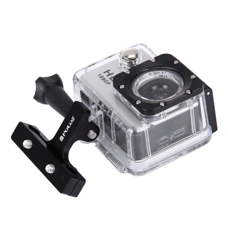 PULUZ อลูมิเนียมอัลลอยด์เบาะนั่งจักรยาน Mount สำหรับ GoPro Hero11 สีดำ / HERO10 สีดำ / HERO9 สีดำ / HERO8 สีดำ / 7/6/5/5 เซสชัน / 4 เซสชัน / 4/3+ / 3/2/1, DJI Osmo Action, Xiaoyiและกล้องแอ็คชั่นอื่นๆ, Seat Mount