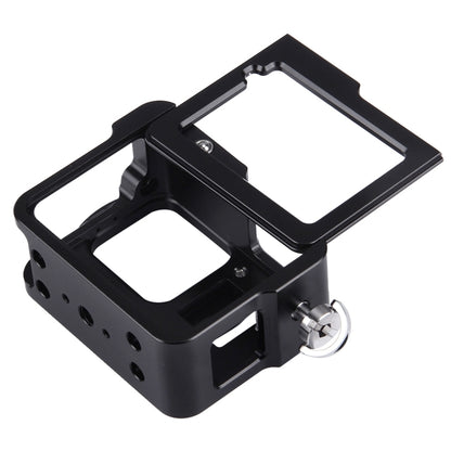 PULUZ ตัวเรือนเชลล์ CNC อลูมิเนียมอัลลอยด์กรงป้องกันพร้อมกรอบประกันและเลนส์ UV 52 มม. สำหรับ GoPro HERO (2018) / 7 สีดำ / 6/5, For HERO6 /5 Pull Frame, For HERO5 Pull Frame