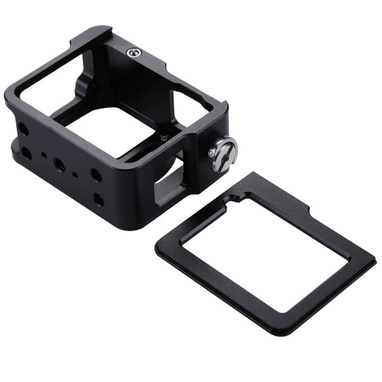 PULUZ ตัวเรือนเชลล์ CNC อลูมิเนียมอัลลอยด์กรงป้องกันพร้อมกรอบประกันและเลนส์ UV 52 มม. สำหรับ GoPro HERO (2018) / 7 สีดำ / 6/5, For HERO6 /5 Pull Frame, For HERO5 Pull Frame