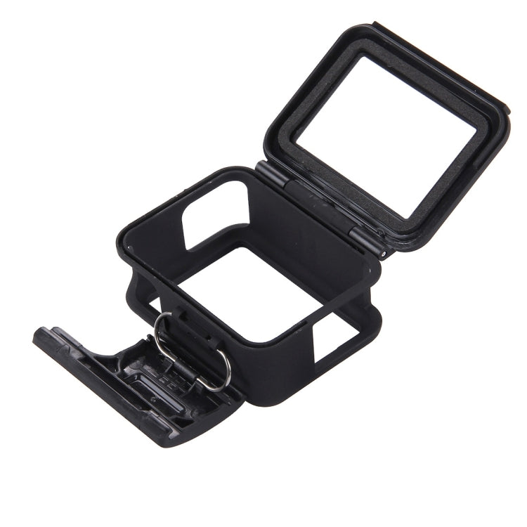PULUZ พลาสติก ABS ที่อยู่อาศัยเชลล์กรอบเมากรณีการป้องกันกรงพร้อมฐานและสกรูยาวสำหรับ GoPro HERO (2018) / 7 สีดำ / 6/5, For GoPro HERO6 /5