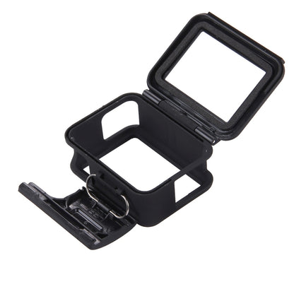 PULUZ พลาสติก ABS ที่อยู่อาศัยเชลล์กรอบเมากรณีการป้องกันกรงพร้อมฐานและสกรูยาวสำหรับ GoPro HERO (2018) / 7 สีดำ / 6/5, For GoPro HERO6 /5