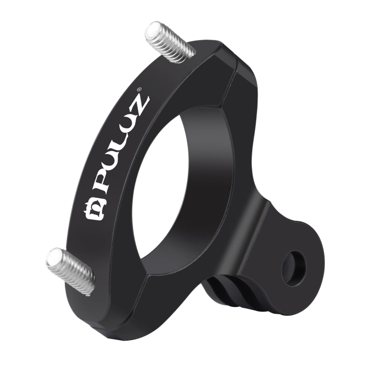 PULUZ อะแดปเตอร์แฮนด์จักรยานอลูมิเนียมเมาท์สำหรับ GoPro Hero11 Black / HERO10 Black / 9 Black / 8 Black / 7 / 6 / 5 / 5 เซสชัน / 4 เซสชัน / 4 / 3 + / 3 / 2 / 1, DJI Osmo Action และกล้องแอ็คชั่นอื่น ๆ, Aluminum Mount