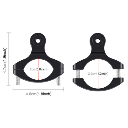 PULUZ อะแดปเตอร์แฮนด์จักรยานอลูมิเนียมเมาท์สำหรับ GoPro Hero11 Black / HERO10 Black / 9 Black / 8 Black / 7 / 6 / 5 / 5 เซสชัน / 4 เซสชัน / 4 / 3 + / 3 / 2 / 1, DJI Osmo Action และกล้องแอ็คชั่นอื่น ๆ, Aluminum Mount