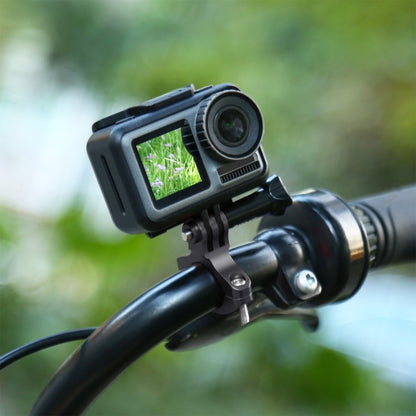 PULUZ อะแดปเตอร์แฮนด์จักรยานอลูมิเนียมเมาท์สำหรับ GoPro Hero11 Black / HERO10 Black / 9 Black / 8 Black / 7 / 6 / 5 / 5 เซสชัน / 4 เซสชัน / 4 / 3 + / 3 / 2 / 1, DJI Osmo Action และกล้องแอ็คชั่นอื่น ๆ, Aluminum Mount