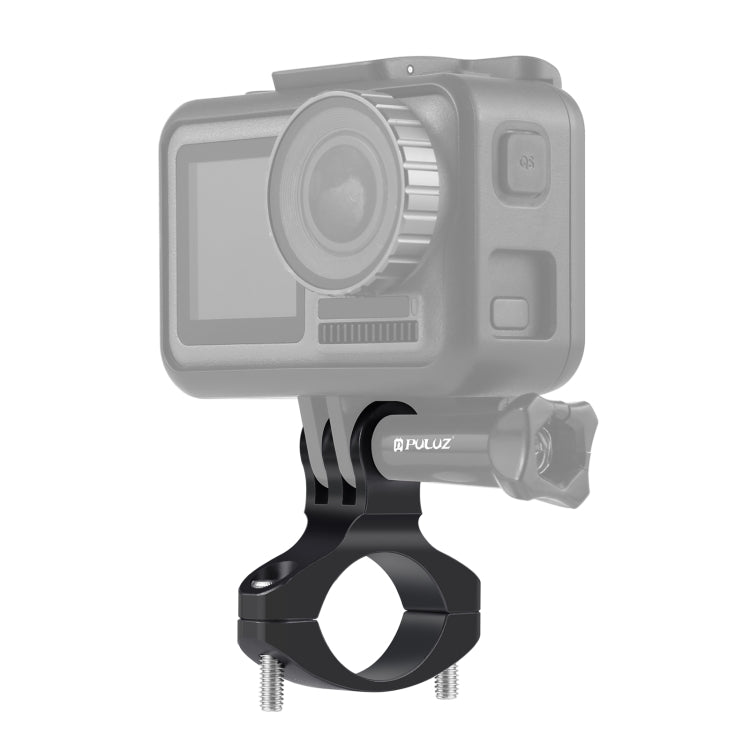 PULUZ อะแดปเตอร์แฮนด์จักรยานอลูมิเนียมเมาท์สำหรับ GoPro Hero11 Black / HERO10 Black / 9 Black / 8 Black / 7 / 6 / 5 / 5 เซสชัน / 4 เซสชัน / 4 / 3 + / 3 / 2 / 1, DJI Osmo Action และกล้องแอ็คชั่นอื่น ๆ, Aluminum Mount