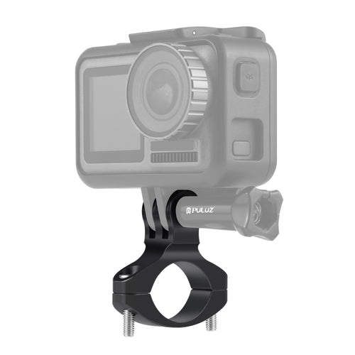 PULUZ อะแดปเตอร์แฮนด์จักรยานอลูมิเนียมเมาท์สำหรับ GoPro Hero11 Black / HERO10 Black / 9 Black / 8 Black / 7 / 6 / 5 / 5 เซสชัน / 4 เซสชัน / 4 / 3 + / 3 / 2 / 1, DJI Osmo Action และกล้องแอ็คชั่นอื่น ๆ, Aluminum Mount