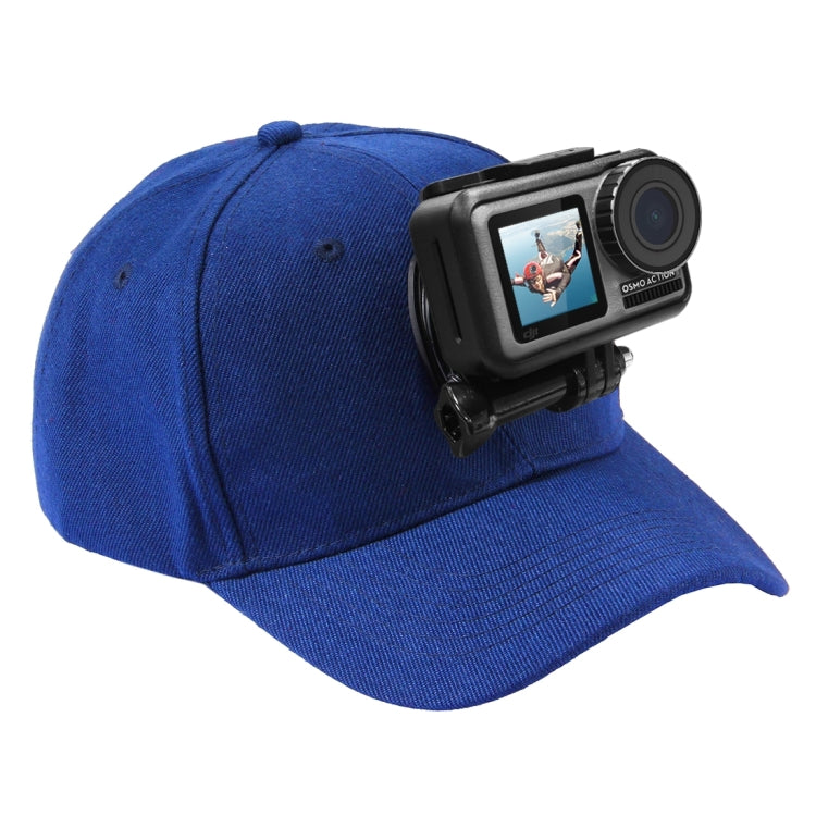 หมวกเบสบอล PULUZ พร้อม J-Hook Buckle Mount & Screw สำหรับ GoPro, DJI OSMO Action และกล้องแอคชั่นอื่น ๆ, Baseball Hat Black Color, Baseball Hat Red Color, Baseball Hat Dark Blue Color