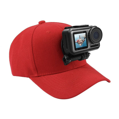 หมวกเบสบอล PULUZ พร้อม J-Hook Buckle Mount & Screw สำหรับ GoPro, DJI OSMO Action และกล้องแอคชั่นอื่น ๆ, Baseball Hat Black Color, Baseball Hat Red Color, Baseball Hat Dark Blue Color