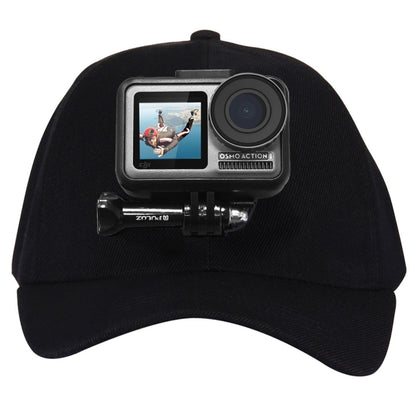 หมวกเบสบอล PULUZ พร้อม J-Hook Buckle Mount & Screw สำหรับ GoPro, DJI OSMO Action และกล้องแอคชั่นอื่น ๆ, Baseball Hat Black Color, Baseball Hat Red Color, Baseball Hat Dark Blue Color