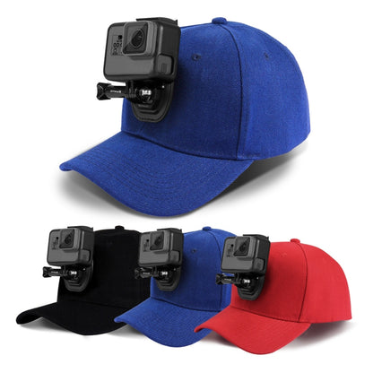 หมวกเบสบอล PULUZ พร้อม J-Hook Buckle Mount & Screw สำหรับ GoPro, DJI OSMO Action และกล้องแอคชั่นอื่น ๆ, Baseball Hat Black Color, Baseball Hat Red Color, Baseball Hat Dark Blue Color