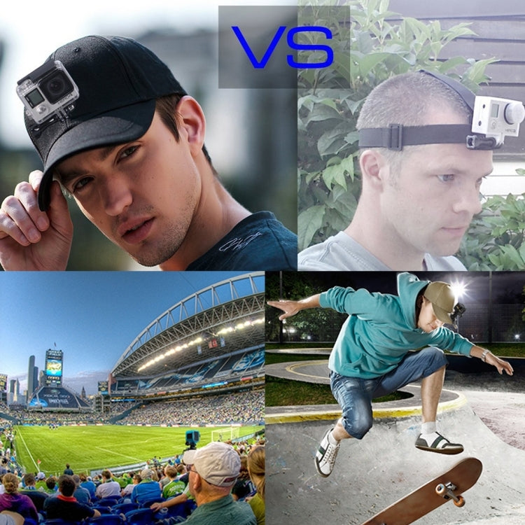 หมวกเบสบอล PULUZ พร้อม J-Hook Buckle Mount & Screw สำหรับ GoPro, DJI OSMO Action และกล้องแอคชั่นอื่น ๆ, Baseball Hat Black Color, Baseball Hat Red Color, Baseball Hat Dark Blue Color