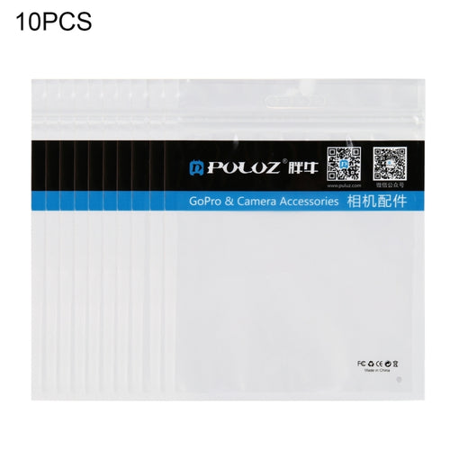 10 ชิ้น PULUZ 16 ซม. x 13 ซม. Hang Hole ล้างด้านหน้าเครื่องประดับมุกสีขาวซิปล็อคถุงบรรจุภัณฑ์ (ขนาด: M), Size: M