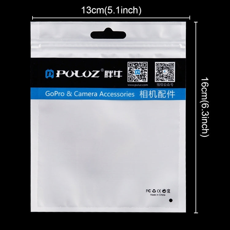 10 ชิ้น PULUZ 16 ซม. x 13 ซม. Hang Hole ล้างด้านหน้าเครื่องประดับมุกสีขาวซิปล็อคถุงบรรจุภัณฑ์ (ขนาด: M), Size: M