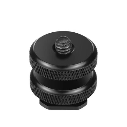 PULUZ อะแดปเตอร์สกรูเสริมรองเท้าร้อน 1/4 นิ้วพร้อมน็อตคู่สำหรับกล้อง DSLR, GoPro HERO10 Black / HERO9 Black / HERO8 Black / HERO7 / 6/5/5 เซสชัน / 4 เซสชัน / 4/3+ / 3/2/1,Xiaoyi และกล้องแอคชั่นอื่นๆ, Double Nut