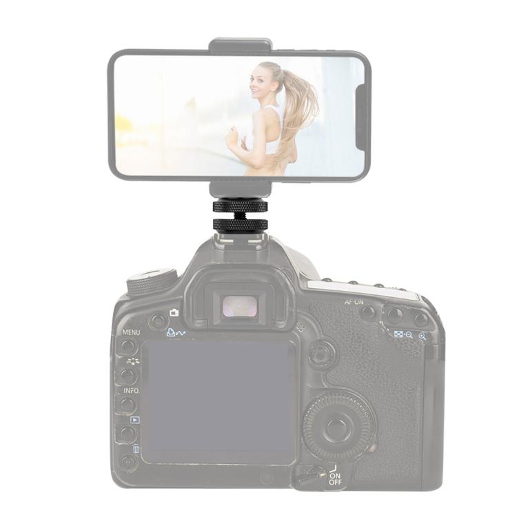 PULUZ อะแดปเตอร์สกรูเสริมรองเท้าร้อน 1/4 นิ้วพร้อมน็อตคู่สำหรับกล้อง DSLR, GoPro HERO10 Black / HERO9 Black / HERO8 Black / HERO7 / 6/5/5 เซสชัน / 4 เซสชัน / 4/3+ / 3/2/1,Xiaoyi และกล้องแอคชั่นอื่นๆ, Double Nut