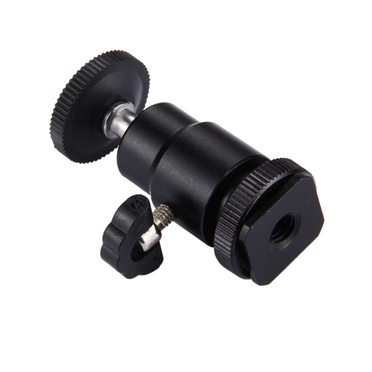 PULUZ หัวขาตั้งกล้องรองเท้าเย็น 1/4 นิ้วหัวสกรูขาตั้งกล้องพร้อมล็อค, Hot Shoe Tripod Head
