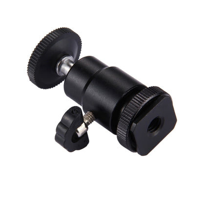 PULUZ หัวขาตั้งกล้องรองเท้าเย็น 1/4 นิ้วหัวสกรูขาตั้งกล้องพร้อมล็อค, Hot Shoe Tripod Head