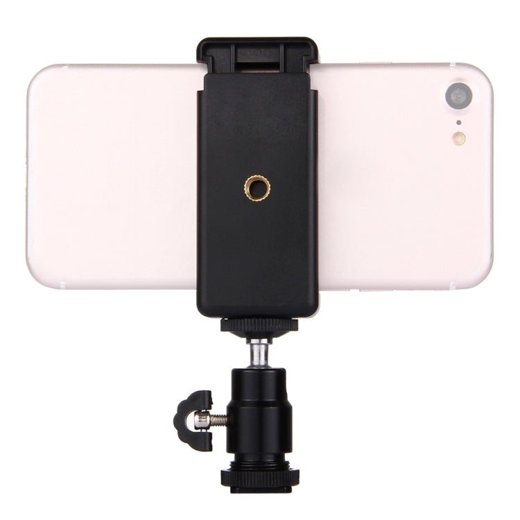 PULUZ 1/4 นิ้วขาตั้งกล้องรองเท้าร้อน + ขาตั้งขาตั้งกล้องสำหรับ iPhone, Samsung, Huawei, HTC, 5.5 ซม. - สมาร์ทโฟนความกว้าง 8 ซม., Tripod Head + Stand Clamp