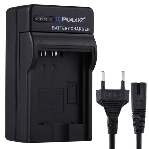 เครื่องชาร์จแบตเตอรี่แบบเสียบ PULUZ EU พร้อมสายเคเบิลสำหรับแบตเตอรี่ Nikon EN-EL12, EN-EL12 EU Plug